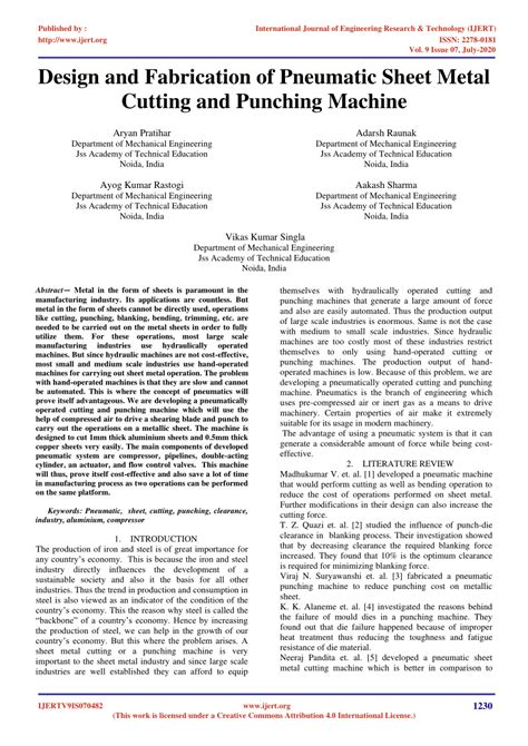 pneumatic sheet metal design pdf